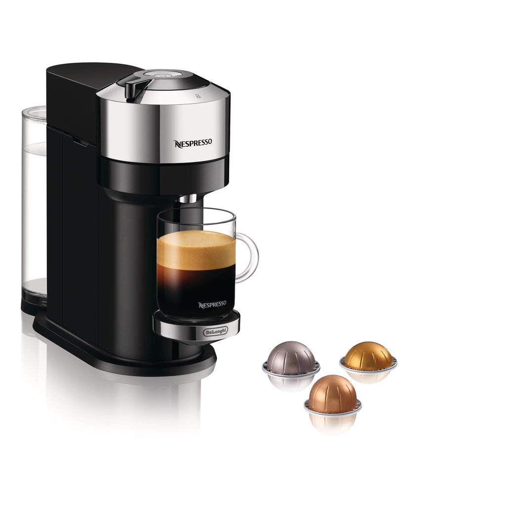 Nespresso Vertuo Next Deluxe Coffee and Espresso Maker by DeLonghi, Chrome