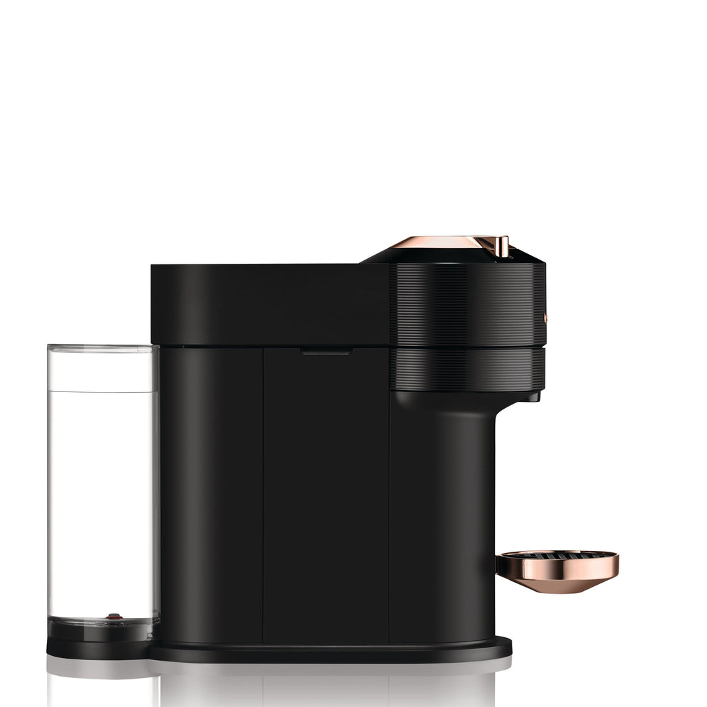 Nespresso Vertuo Next Premium Coffee and Espresso Maker by DeLonghi, Black Rose Gold with Aeroccino Milk Frother