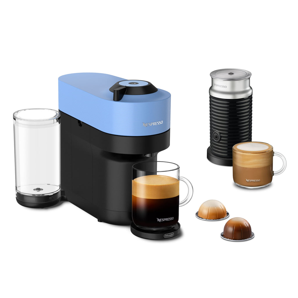 Nespresso Vertuo Pop+ by De'Longhi with Aeroccino, Pacific Blue