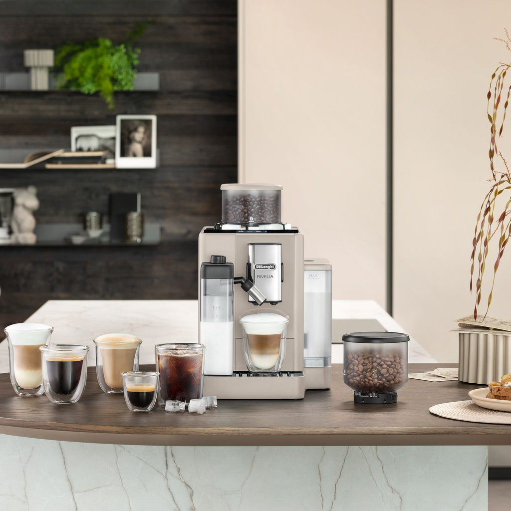 Rivelia Fully Automatic Espresso Machine, Sand Beige
