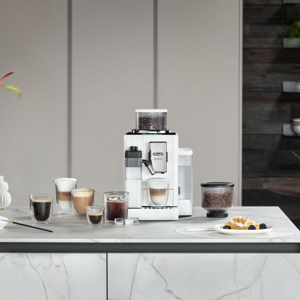 Rivelia Fully Automatic Espresso Machine, Arctic White