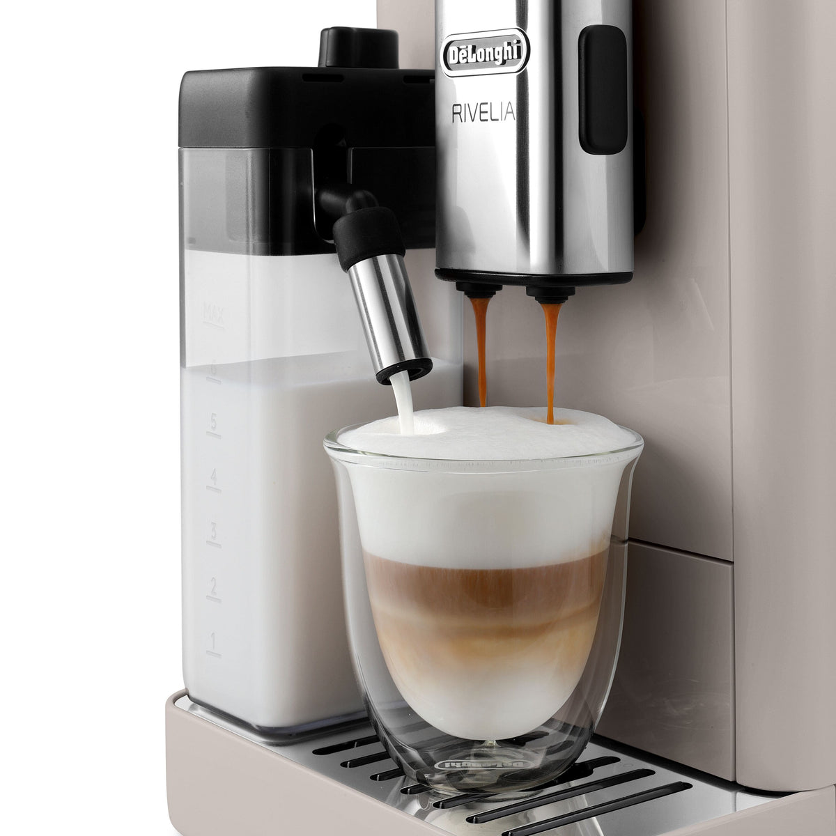 Rivelia Fully Automatic Espresso Machine, Sand Beige