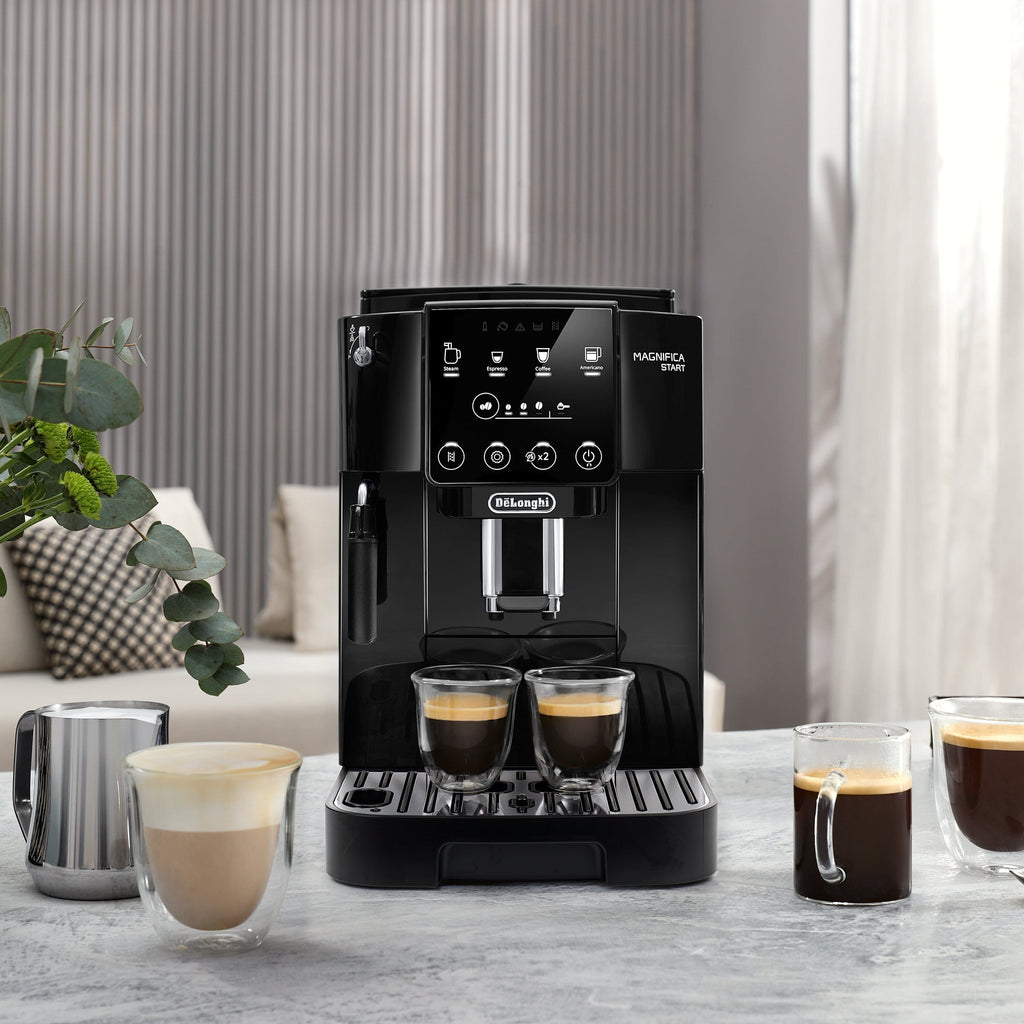 Magnifica Start Espresso Machine (Black) with Manual Milk Frothing