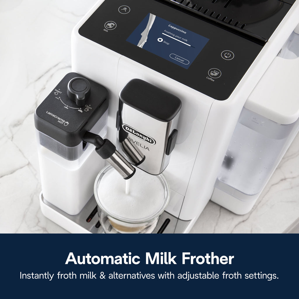 Rivelia Fully Automatic Espresso Machine, Arctic White