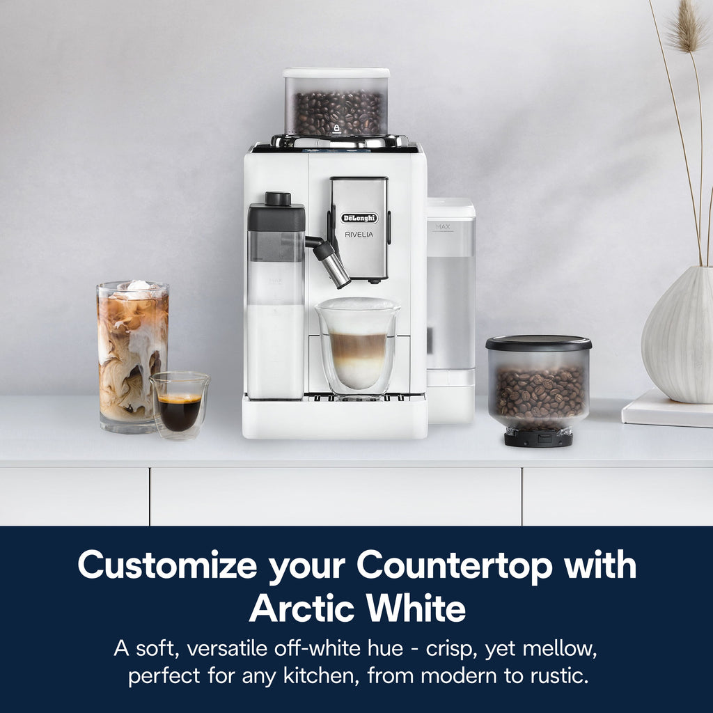 Rivelia Fully Automatic Espresso Machine, Arctic White