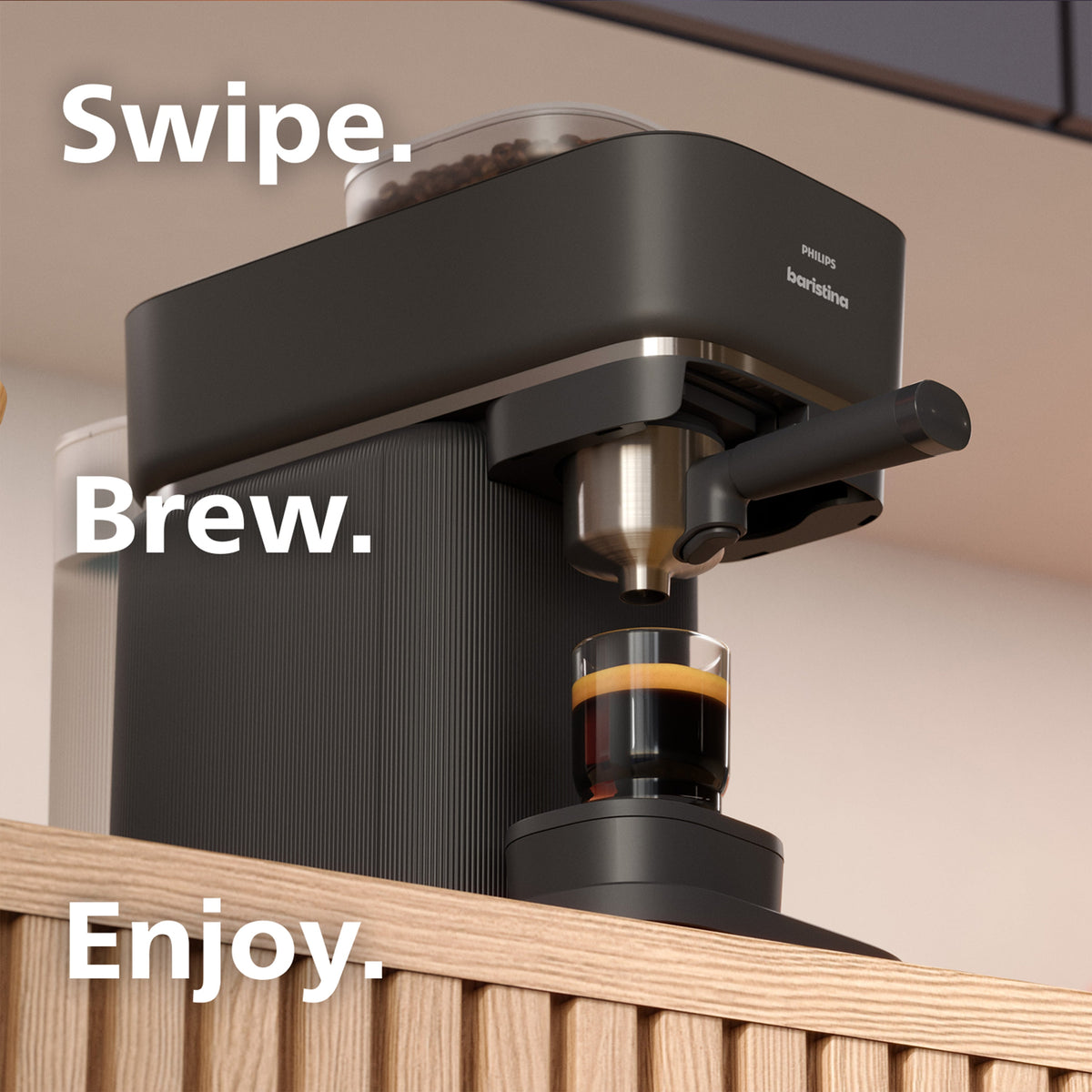 Philips Baristina Espresso machine Black