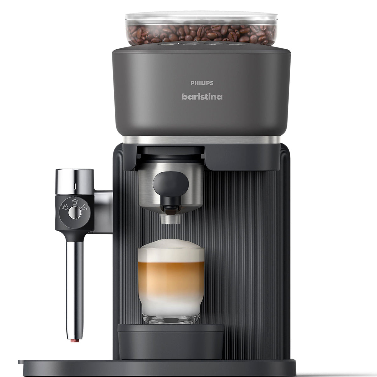 Philips Baristina Latte Automatic Espresso Machine, Black