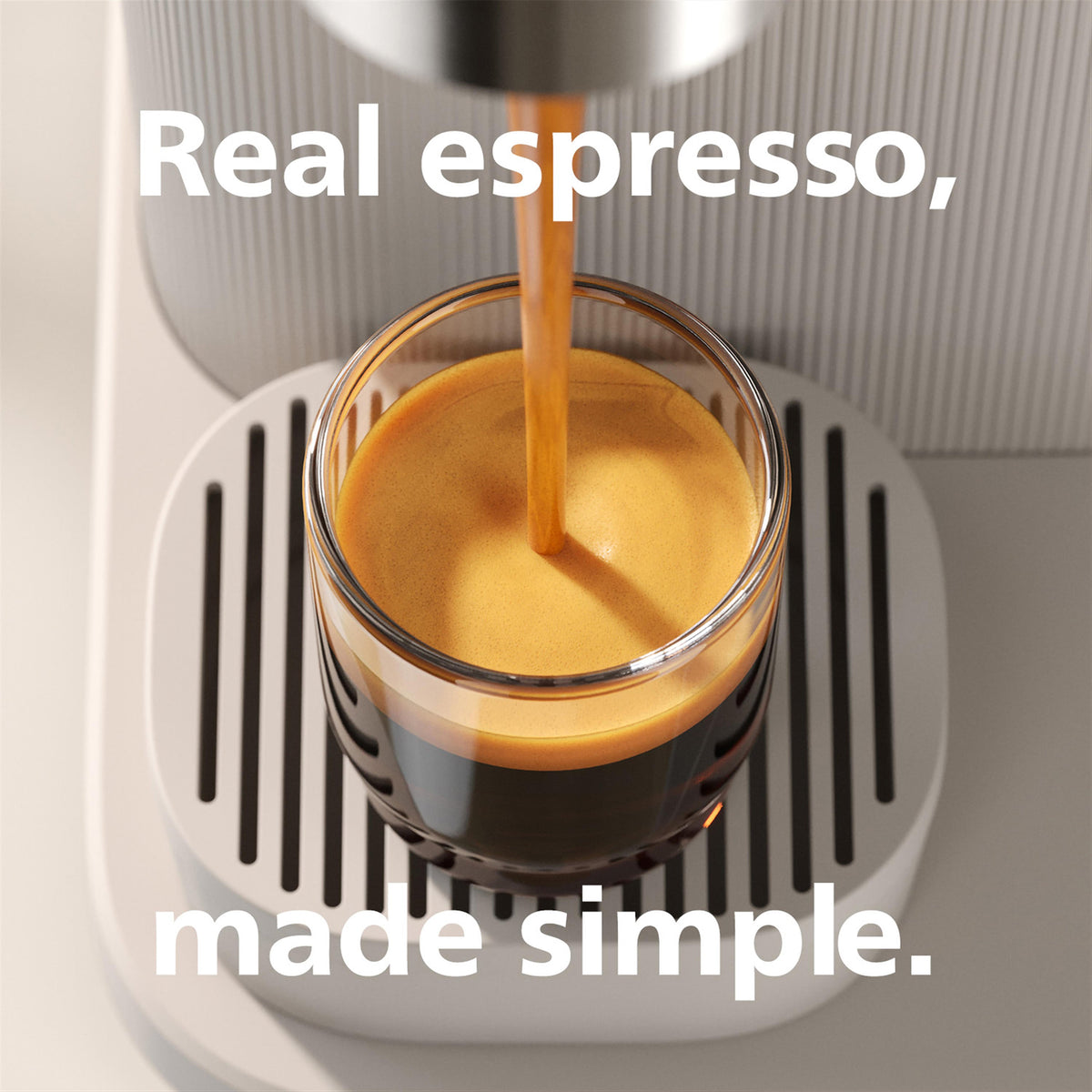 Philips Baristina Espresso machine Milky White